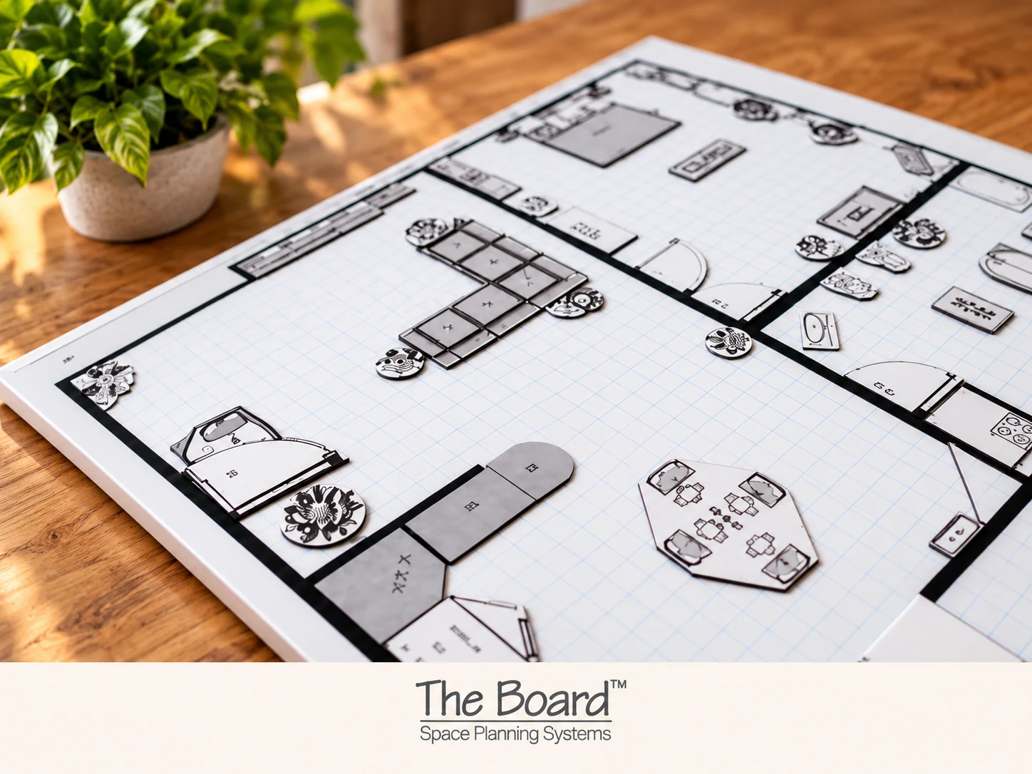 The Board laid out on a planning table
