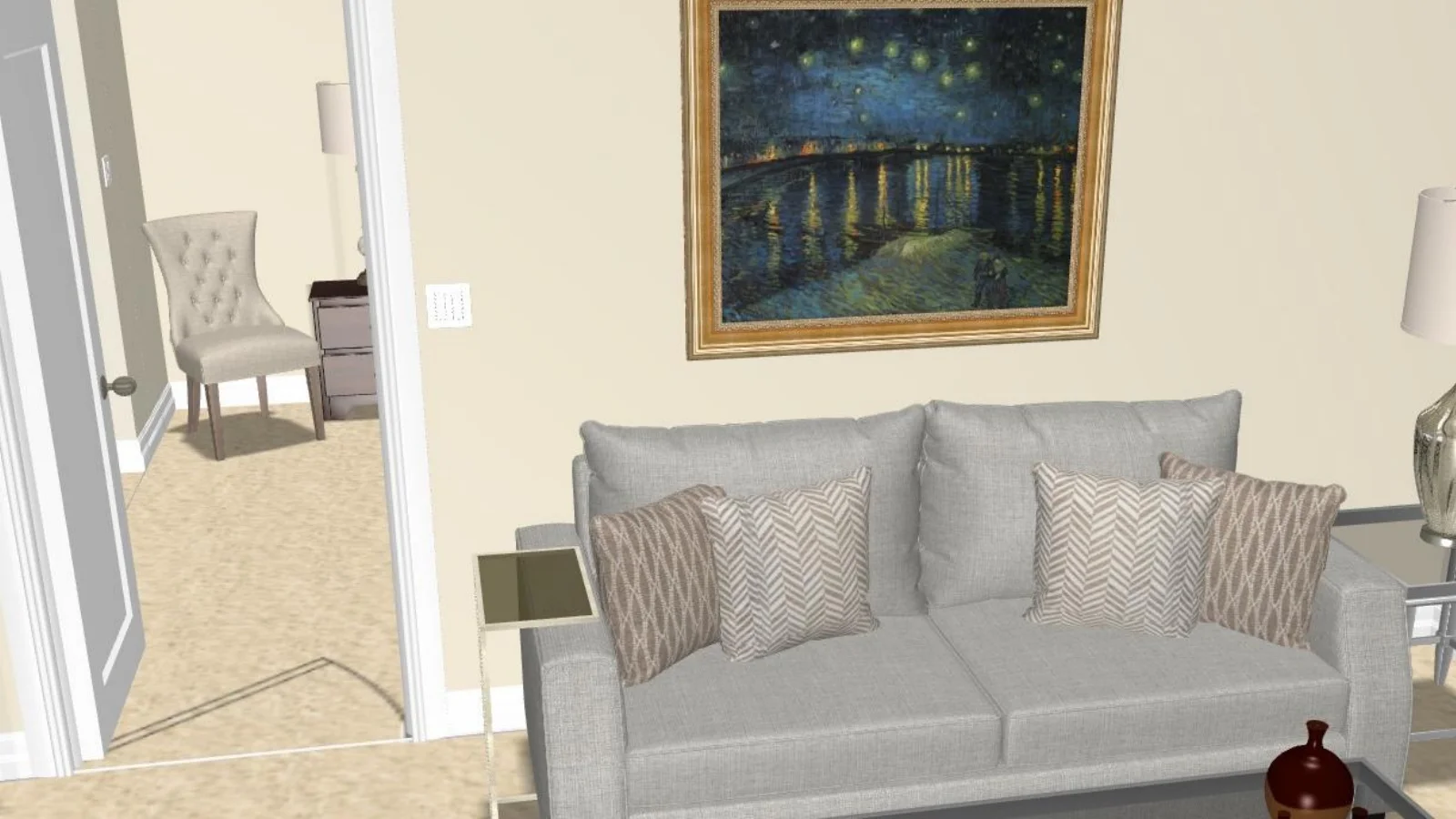 Living room design view