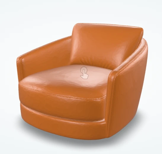 Kali chair in cognac leather
