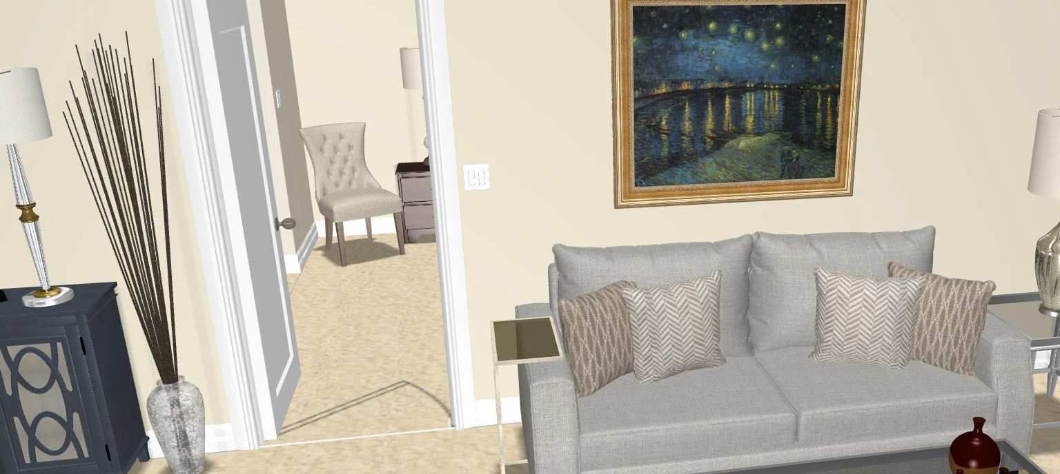 Living room in the planning tool